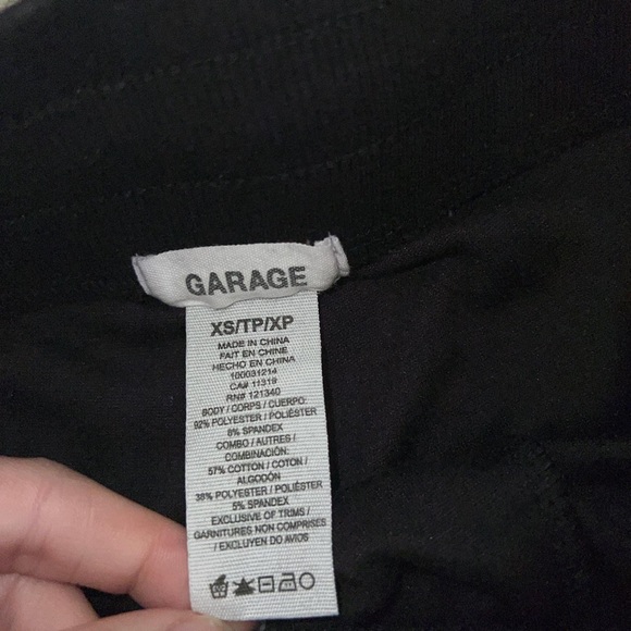 black garage velour joggers - Picture 4 of 4